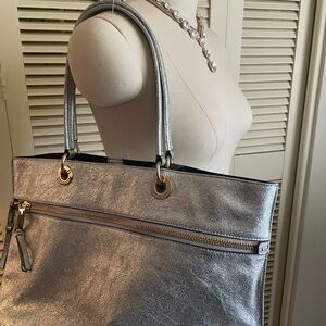 Tommy Hilfiger silver Tote Bag
